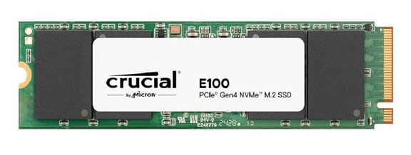 Crucial E100 1TB Gen4 NVMe SSD 5000/4500 MB/s R/W 80TBW 350K/460K IOPS 1M hrs MTTF M.2 2280 PCIe4 3yrs ~Crucial P3 CT1000P3SSD8 - Image 2