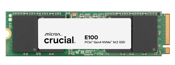 Crucial E100 2TB Gen4 NVMe SSD 5000/4500 MB/s R/W 100TBW 350K/460K IOPS 1M hrs MTTF M.2 2280 PCIe4 3yrs ~Crucial P3 Plus - Image 2