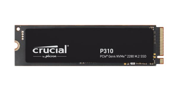 Crucial P310 4TB Gen4 2280 NVMe SSD 7100/6000 MB/s R/W 800TBW 1000K/1000K IOPS 1.5M hrs MTTF Full-Drive Encryption M.2 PCIe4 5yrs ~CT4000P310SSD5 - Image 1