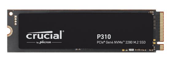 Crucial P310 500GB Gen4 2280 NVMe SSD 6600/3500 MB/s R/W 110TBW 520K/890K IOPS 1.5M hrs MTTF Full-Drive Encryption M.2 PCIe4 5yrs ~CT500P3PSSD8 - Image 1