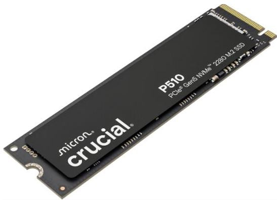 Crucial P510 1TB Gen5 2280 NVMe M.2 SSD 11,000 / 9,500 MB/s R/W 600TBW 1.5M IOPS 1.5M hrs MTTF Full-Drive Encryption 5yrs - Image 2