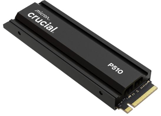 Crucial P510 1TB Gen5 2280 NVMe M.2 SSD w Heatsink 11,000 / 9,500 MB/s R/W 600TBW 1.5M IOPS 1.5M hrs MTTF Full-Drive Encryption 5yrs - Image 3