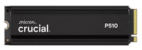 Crucial P510 2TB Gen5 2280 NVMe M.2 SSD Heatsink 10,000 / 8,700 MB/s R/W 1200TBW 1.4M IOPS 1.5M hrs MTTF Full-Drive Encryption 5yrs - Image 1