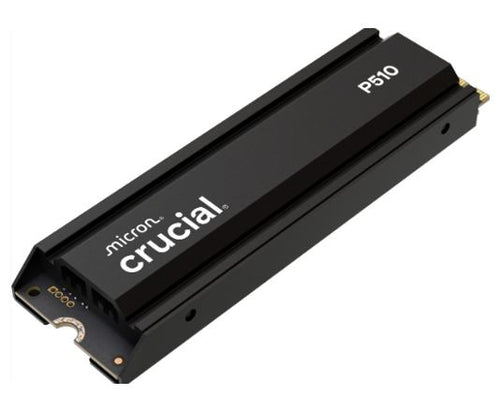 Crucial P510 2TB Gen5 2280 NVMe M.2 SSD Heatsink 10,000 / 8,700 MB/s R/W 1200TBW 1.4M IOPS 1.5M hrs MTTF Full-Drive Encryption 5yrs - Image 2