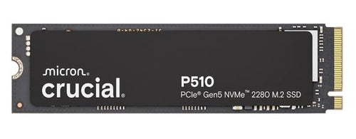 Crucial P510 2TB Gen5 2280 NVMe M.2 SSD 10,000 / 8,700 MB/s R/W 1200TBW 1.4M IOPS 1.5M hrs MTTF Full-Drive Encryption 5yrs Tray - Image 1