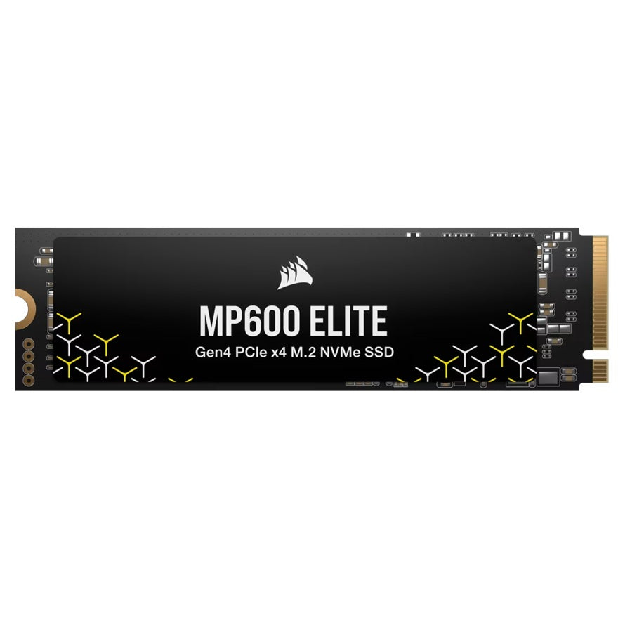 Corsair MP600 ELITE 2TB PCIe Gen4 x4 NVMe 1.4 M.2 SSD, M.2 2280, PCIe 4.0, 7000 MB/s read, 6500 MB/s write, 3D TLC NAND, Windows/Mac compatible - Image 1