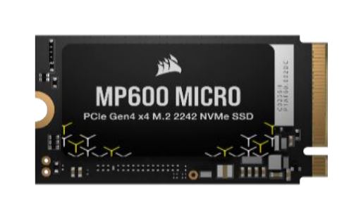 Corsair Force MP600 MICRO 1TB M.2 2242 NVMe SSD 5100/4300MB/s 600K/890K 600TBW 1.5M MTTF AES 256-bit for Lenovo Legion Go Valve Steam Deck Rog Ally - Image 2