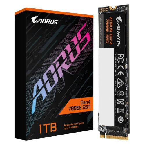 GIGABYTE AORUS Gen4 7000E 1TB NVMe SSD – PCIe 4.0 x4 M.2 2280 Internal SSD, Up to 7100 MB/s Read & 6100 MB/s Write, High-Performance Storage - Image 1