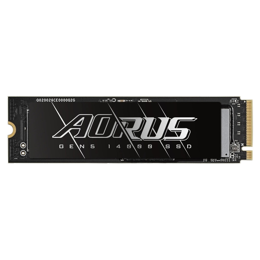 Gigabyte AORUS Gen5 14000 SSD 2TB PCIe5x4 NVMe2.0 M.2 3D TLC LPDDR4 4GB 14500/12700MB/s 80×22×3.5mm MTBF1.6M 11.5W 5yr/1400TBW - Image 2