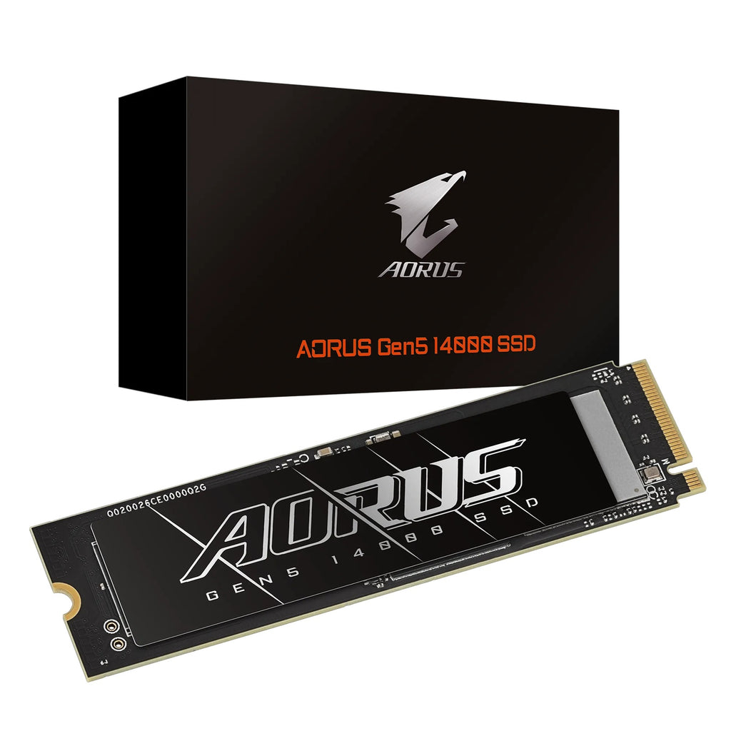 Gigabyte AORUS Gen5 14000 SSD 2TB PCIe5x4 NVMe2.0 M.2 3D TLC LPDDR4 4GB 14500/12700MB/s 80×22×3.5mm MTBF1.6M 11.5W 5yr/1400TBW - Image 5