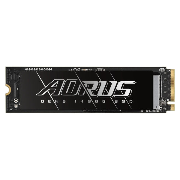 Gigabyte AORUS Gen5 14000 SSD 4TB PCIe5x4 NVMe2.0 M.2 2280 3D TLC LPDDR4 8GB 14100/12600MB/s 80x22x3.5mm MTBF1.6M 11.5W 5yr/3000TBW