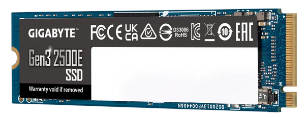 Gigabyte G325E 500G M2 500G PCIe 3.0x4, 2300/1500 MB/s 60k/240Kl MTBF 1.5m hr Limited 3 years or 120TBW