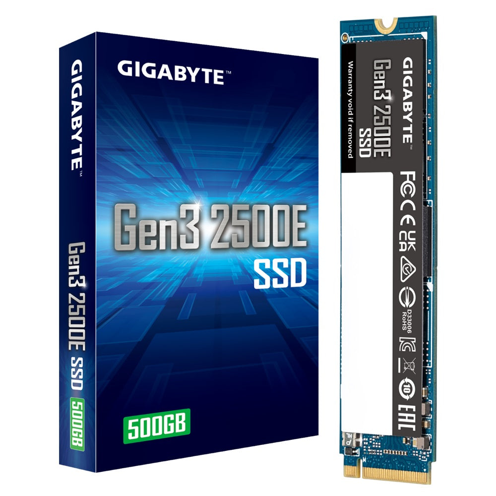 Gigabyte G325E 500G M2 500G PCIe 3.0x4, 2300/1500 MB/s 60k/240Kl MTBF 1.5m hr Limited 3 years or 240TBW - Image 3