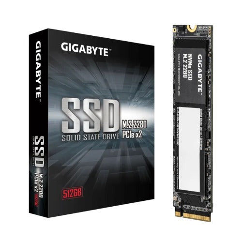 GIGABYTE Gen3 512GB NVMe PCIe 3.0 x4 M.2 2280 SSD, 1900MB/s Read, 1200MB/s Write, 1.5M Hours MTBF, 3-Year Warranty - Image 1