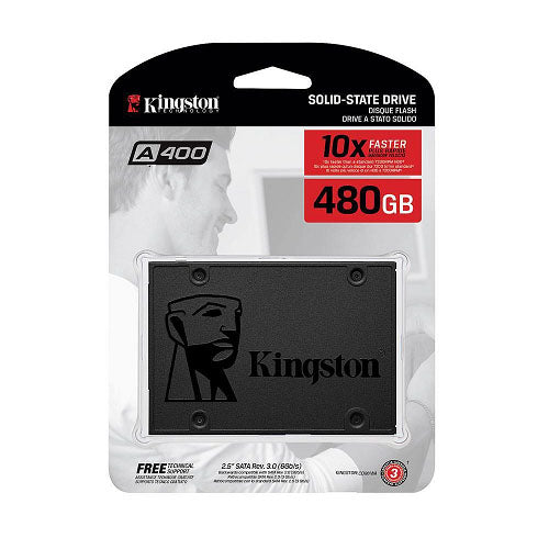 Kingston A400 480GB 2.5" SATA3 6Gb/s SSD - TLC 500/450 MB/s 7mm Solid State Drive 1M hrs MTBF 3yrs <500GB - Image 4