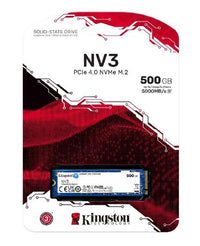 Kingston SNV3S NV3 500G PCle 4.0x4 NVMe M.2 2280 SSD 5000/3000MB/s 3D NAND compaitible Notebook and SFF 5Y Limited - Image 3