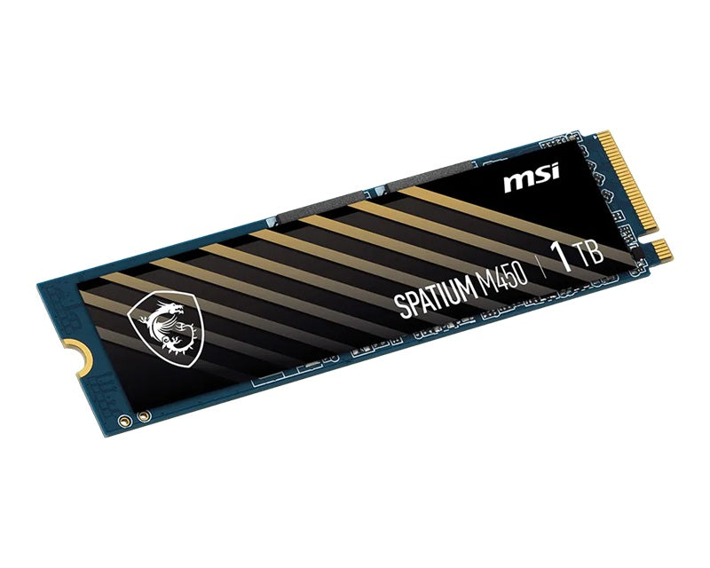 MSI SPATIUM M450 PCIe 4.0 NVMe M.2 1TB SSD,  Sequential Read up to 3400MB/s, Sequential Write up to 2400MB/s, 350 TBW, 5 Year Warranty - Image 3