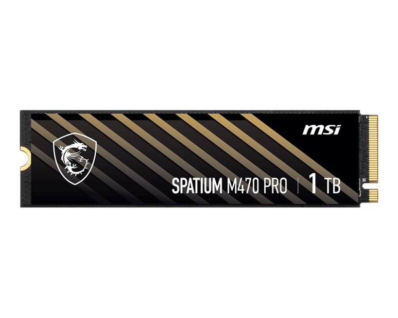 MSI SPATIUM M470 PRO PCIe 4.0 NVMe M.2 1TB SSD, Sequential Read up to 6000MB/s, Sequential Write up to 5000MB/s, 640 TBW, 5 Year Warranty FOR CC - Image 2