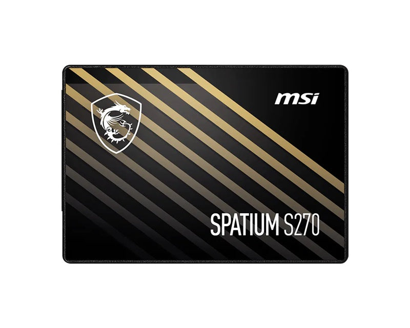 MSI SPATIUM S270 SATA 2.5" 960GB,  PHISON S11, 3D NAND, SATA III 6Gbps, Sequential Read up to 500MB/s, Sequential Write up to 450MB/s, 250 TBW, 5Y WTY - Image 2