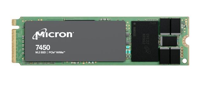 Micron 7450 Pro 480GB Gen4 NVMe Enterprise SSD 2280 M.2 5000/700 MB/s R/W 280K/40K IOPS 800TBW 1DWPD 2M hrs MTTF Server Data Centre 5yrs - Image 1