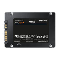 Samsung 860 EVO 500GB 2.5" SATA III 6GB/s SSD 550/520 MB/s 98K/90K IOPS 300TBW 5 Yrs Wty - Image 2