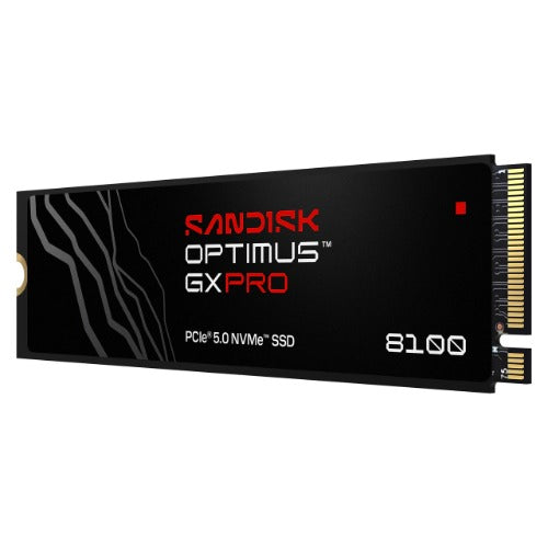 SanDisk Optimus GX PRO 8100 1TB NVMe M.2 2280 SSD with Heatsink, PCIe Gen5 x4, Up to 14,900/11,000MB/s, 1.6M/2.4 IOPS, 4,800 TBW, 5-Year Warranty - Image 2