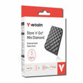 Verbatim 32025 Store’n’Go Mini Diamond SSD USB-C 1TB, USB 3.2 Gen 2, 1000MB/s Read/Write, USB Flash Drive, External SSD - Image 1