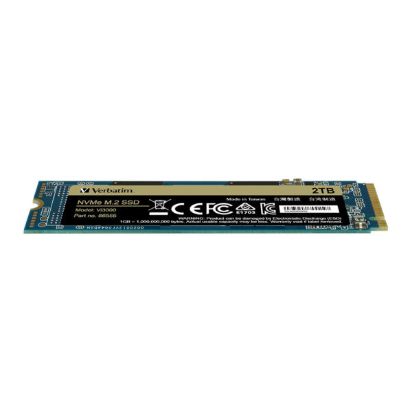 Verbatim Vi3000 2TB PCI-E 3.0 M.2 NVMe SSD 3100MB/S Read 2900MB/S Write 2 YR WTY *Clearance* (LS) - Image 2