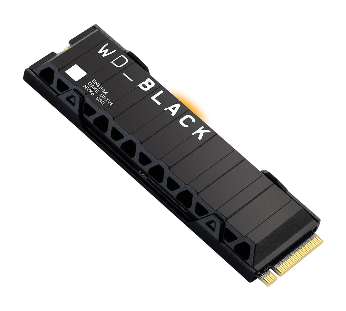 Western Digital WD Black SN850X 2TB Gen4 NVMe SSD Heatsink for PS5 - 7300MB/s 6600MB/s R/W 1200TBW 1200K/1100K IOPS 1.75M Hrs MTBF 5yrs ~WDS200T1XHE - Image 1