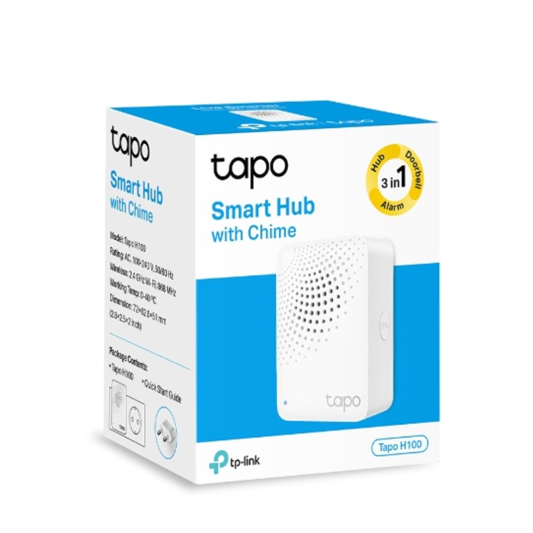 TP-Link Tapo Smart IoT Hub with Chime, Whole-Home Coverage, Low-Power Wireless Protocol , Smart Alarm, Smart Doorbell (Tapo H100） - Image 4