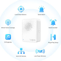 TP-Link Tapo Smart IoT Hub with Chime, Whole-Home Coverage, Low-Power Wireless Protocol , Smart Alarm, Smart Doorbell (Tapo H100） - Image 3