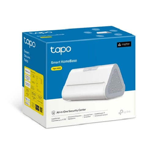 TP-LinkTapo H500 Smart HomeBase Up To 16 Cameras, 64 Sensors, Local AI Hub, 16GB Built-in + up to 16TB Expandable Storage, Matter, No Cloud Fees - Image 1