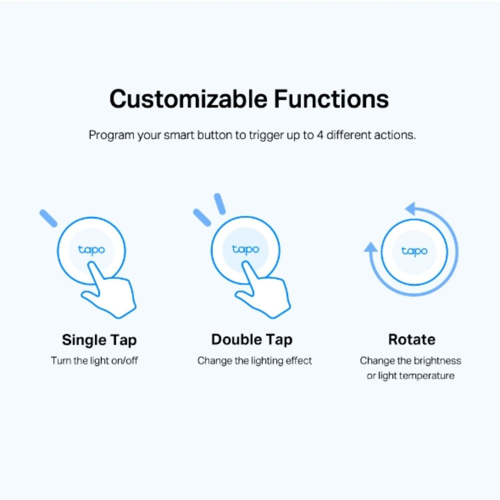 TP-Link Tapo Smart Button, Smart Customised Actions, Multiple Control, One-Click Alarm, Long Battery Life (Tapo S200B) - Image 3