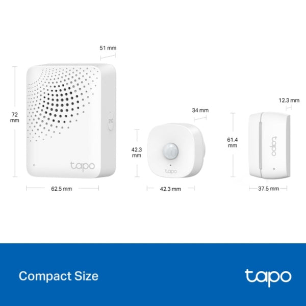 TP-Link Tapo T30 KIT Smart Sensor Starter Kit, Tapo H100 × 1 + Tapo T100 × 1 + Tapo T110 × 2