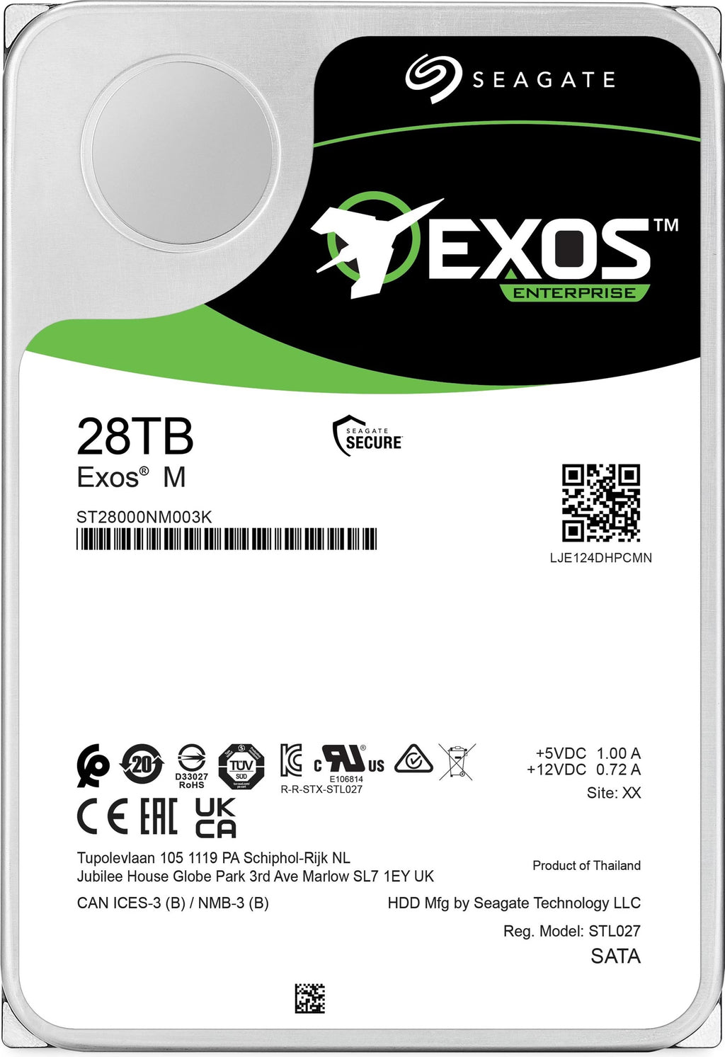 Seagate Exos M 28TB, Enterprise Internal Hard Drive HDD 3.5", 6GB/s, SATA 7200RPM, 512MB, 5YR WTY - Image 4