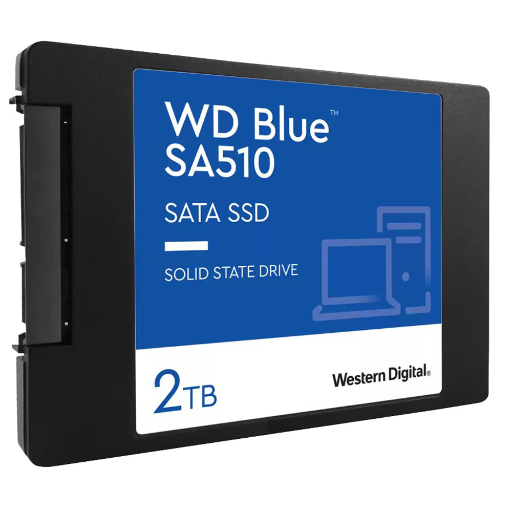 Western Digital WD 2TB Blue SA510 SATA SSD 2.5”/7mm Cased Read 560MB/s Write 520MB/s WDS200T3B0A  5-year Limited Warranty - Image 1