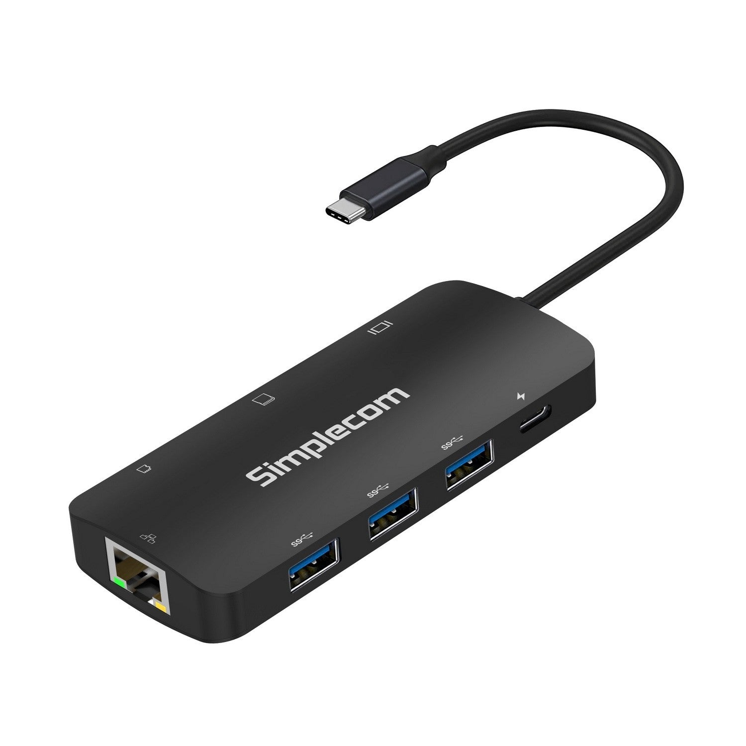 (LS)Simplecom CHT580 USB-C SuperSpeed 8-in-1 Multiport Hub Adapter HDMI 2.0 Docking Station - Image 2