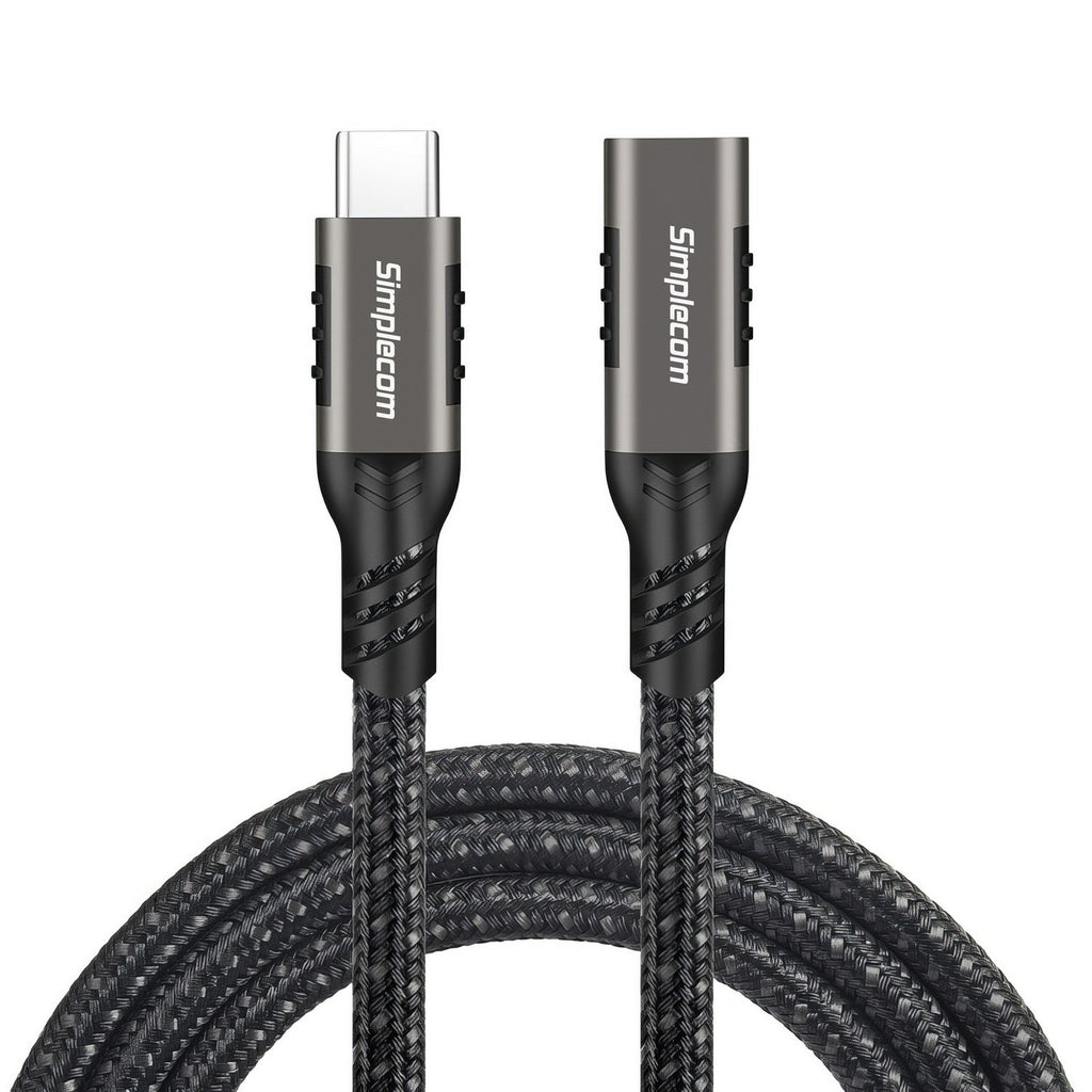 Simplecom CAU605 USB-C Male to Female Extension Cable USB 3.2 Gen2 PD 100W 20Gbps 0.5M - Image 2