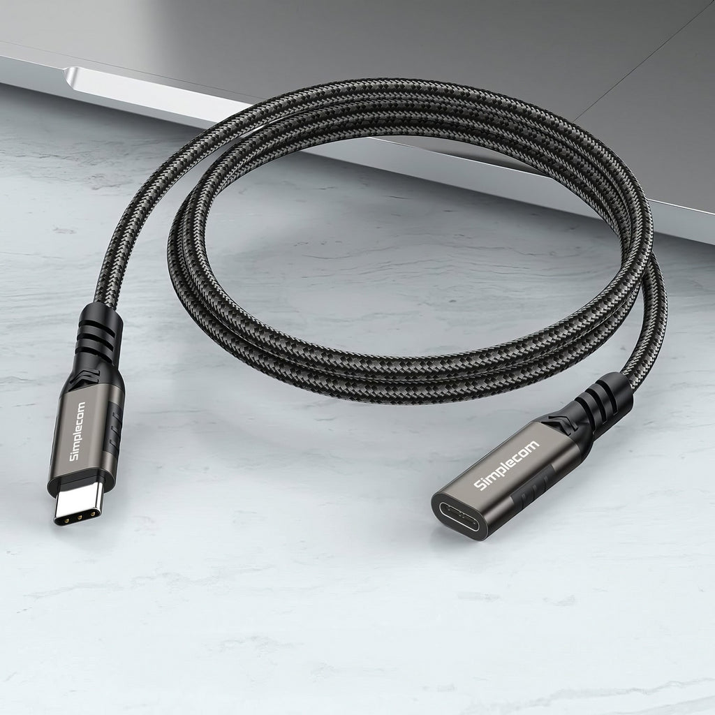 Simplecom CAU605 USB-C Male to Female Extension Cable USB 3.2 Gen2 PD 100W 20Gbps 0.5M - Image 3