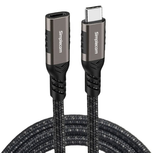 Simplecom CAU610 USB-C Male to Female Extension Cable USB 3.2 Gen2 PD 100W 20Gbps 1M - Image 2