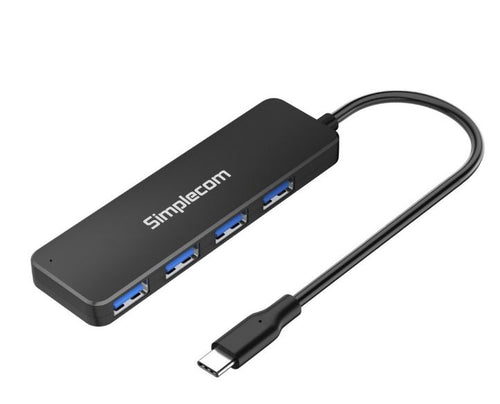 (LS)Simplecom CH340 Compact USB-C to 4 Port USB-A Hub USB 3.2 Gen1 - Image 1