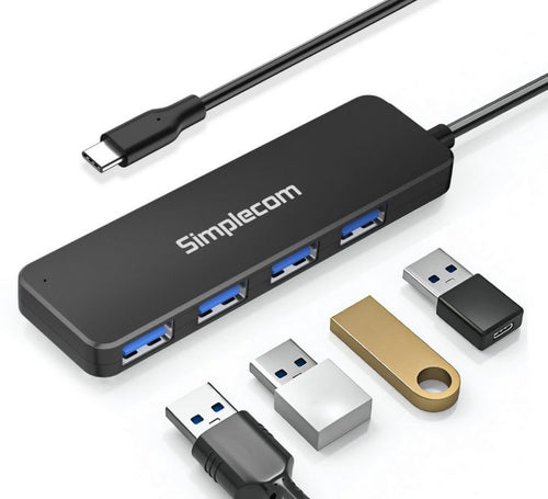 (LS)Simplecom CH340 Compact USB-C to 4 Port USB-A Hub USB 3.2 Gen1 - Image 2