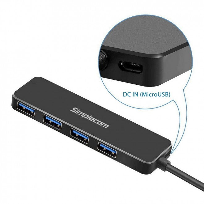 (LS)Simplecom CH342 USB 3.0 (USB 3.2 Gen 1) SuperSpeed 4 Port Hub for PC Laptop - Image 3