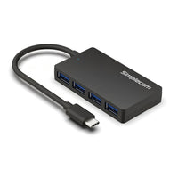 Simplecom CH350 SuperSpeed USB-C to 4xtUSB-A Hub USB 3.2 Gen1, 5Gbps, plug & play, bus-powered, ABS, 76×41×11mm, 35g, 15cm cable, Win/macOS compatibe - Image 5