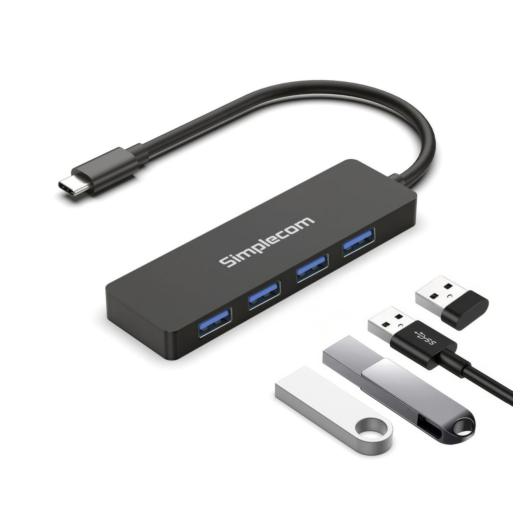 Simplecom CH360 SuperSpeed USB-C to 4-Port USB-A Hub USB 3.2 Gen1 - Image 2