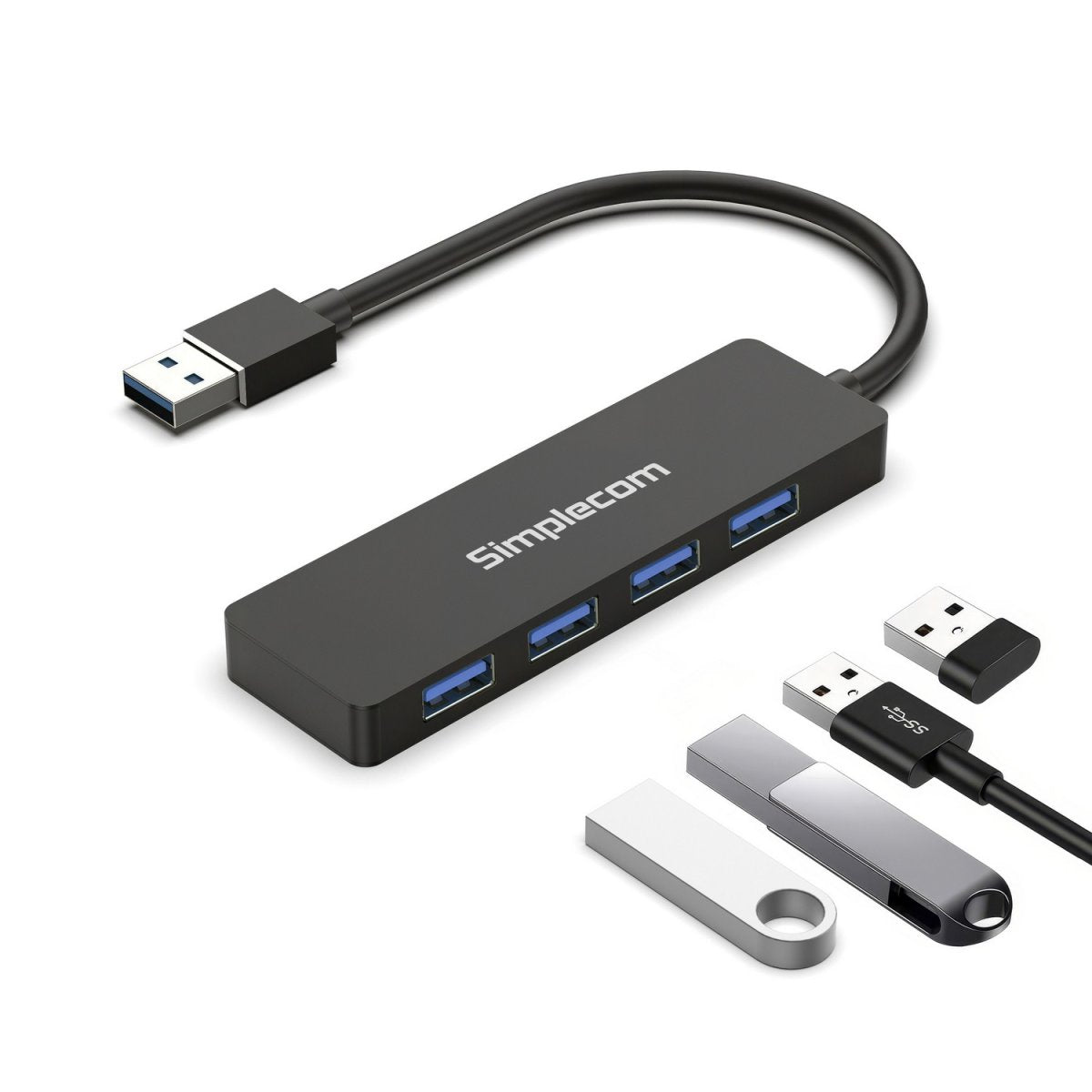 Simplecom CH362 4-Port SuperSpeed USB 3.0 (USB 3.2 Gen 1) Type-A Hub - Image 2