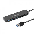 (LS)Simplecom CH365 SuperSpeed 3 Port USB 3.0 (USB 3.2 Gen 1) Hub with SD MicroSD Card Reader - Image 1