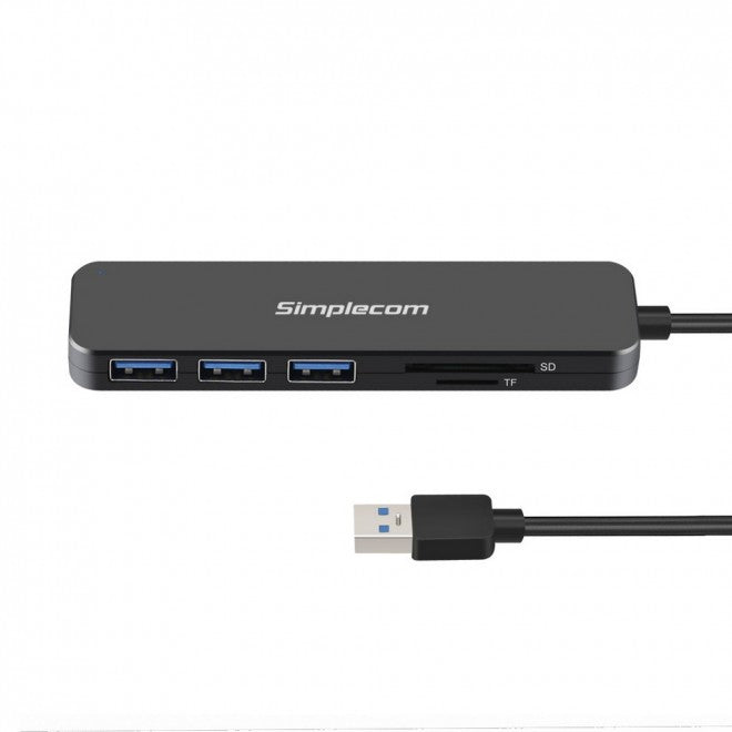 (LS)Simplecom CH365 SuperSpeed 3 Port USB 3.0 (USB 3.2 Gen 1) Hub with SD MicroSD Card Reader - Image 2