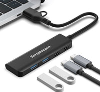 Simplecom CH385 SuperSpeed USB-A and USB-C 4-Port Combo Hub USB 3.2 Gen 1 (2x USB-A and 2x USB-C Ports) - Image 2