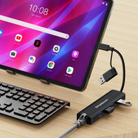 Simplecom CHN436 USB-C and USB-A to 4-Port USB HUB with Gigabit Ethernet Adapter - Image 4